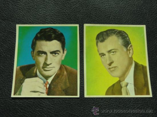 Cine: GREGORY PECK Y STEWART GRANGER - FOTO FICHA CONTRAPORTADA BOLSILIBROS BRUGUERA