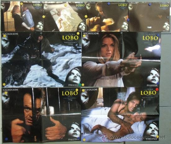 Kino: PH47 LOBO MICHELLE PFEIFFER JACK NICHOLSON SET COMPLETO 8 FOTOCROMOS ORIGINAL ESTRENO