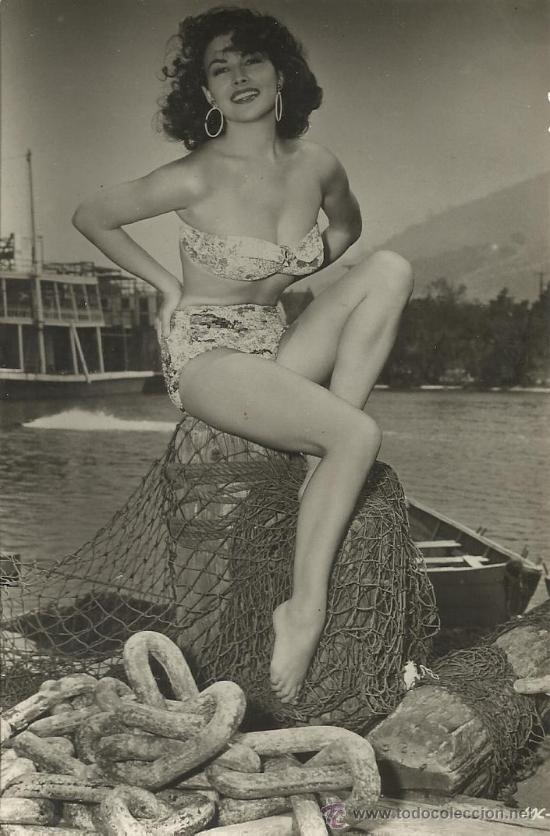 Cinema: Postal actriz de Hollywood. Mara Corday A&ntilde;os 40-50.