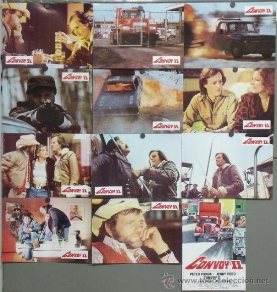 Cinema: PJ25 CONVOY II PETER FONDA JERRY REED SET COMPLETO 12 FOTOCROMOS ORIGINAL ESTRENO
