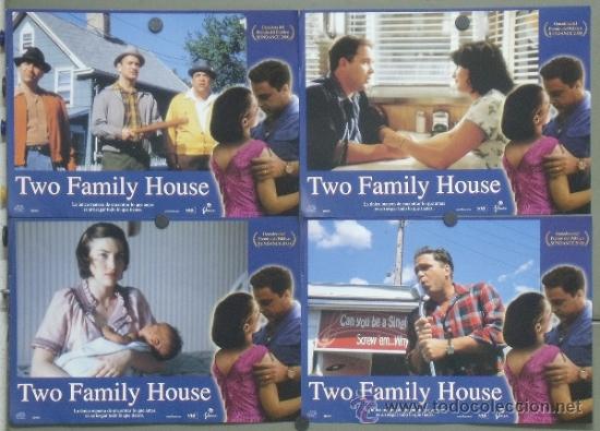 Cinema: PL66 TWO FAMILY HOUSE MICHAEL RISPOLI SET COMPLETO 4 FOTOCROMOS ORIGINAL ESTRENO