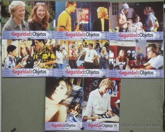 Cinema: PL70 LA SEGURIDAD DE LOS OBJETOS GLENN CLOSE SET COMPLETO 8 FOTOCROMOS ORIGINAL ESTRENO