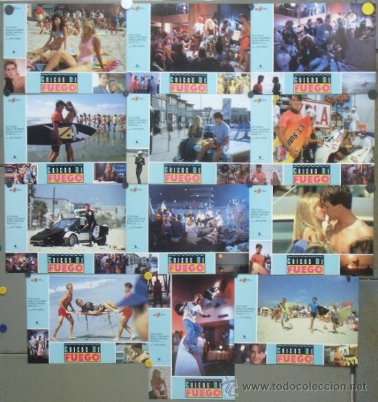 Cinema: PM94 CHICOS DE FUEGO KEITH COOGAN SET COMPLETO 12 FOTOCROMOS ORIGINAL ESTRENO