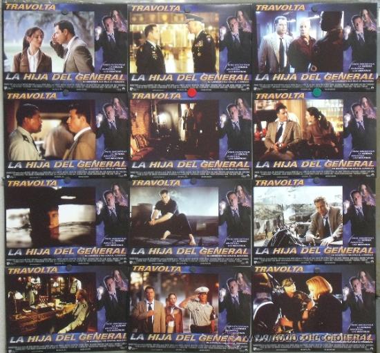 Cinema: PN01 LA HIJA DEL GENERAL JOHN TRAVOLTA  MADELEINE STOWE SET COMPLETO 12 FOTOCROMOS ORIGINAL ESTRENO
