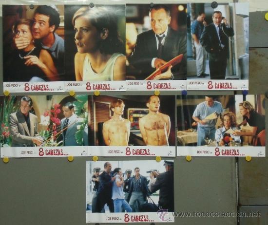 Cinema: PN03 8 CABEZAS JOE PESCI SET COMPLETO 8 FOTOCROMOS ORIGINAL ESTRENO