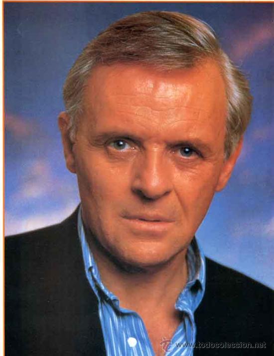 Kino: ANTHONY HOPKINS- FOTO FICHA CARTULINA- LAS FICHAS DE CACITEL 99