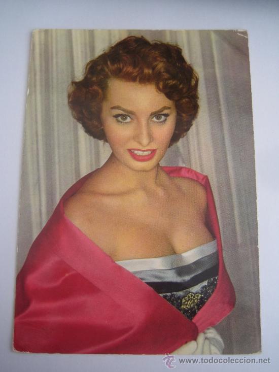 Cine: sofia loren - postal original
