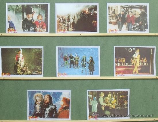 Cinema: QB85 PINOCHO Y GEPPETTO MICHAEL ANDERSON SET COMPLETO 8 FOTOCROMOS ORIGINAL ESTRENO