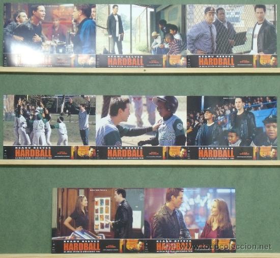 Kino: QC02 HARDBALL KEANU REEVES DIANE LANE SET COMPLETO 8 FOTOCROMOS ORIGINAL ESTRENO