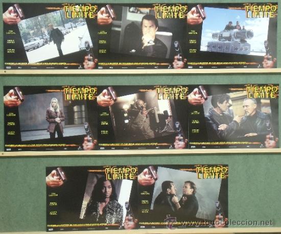 Kino: QC09 TIEMPO LIMITE STEVEN SEAGAL DENNIS HOPPER SET COMPLETO 8 FOTOCROMOS ORIGINAL ESTRENO