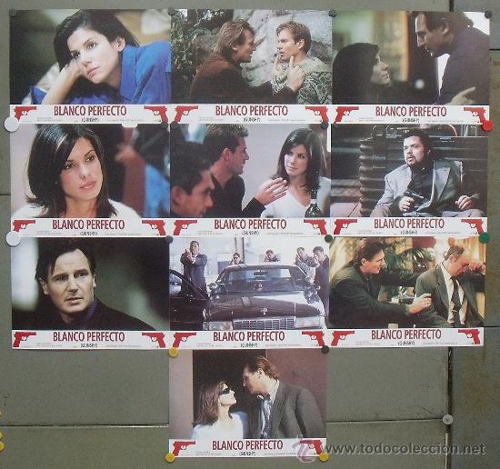 Cinema: PW02 BLANCO PERFECTO SANDRA BULLOCK LIAM NEESON SET COMPLETO 10 FOTOCROMOS ORIGINAL ESTRENO