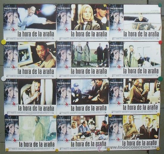 Cinema: PW25 LA HORA DE LA ARA&Ntilde;A MORGAN FREEMAN SET COMPLETO 12 FOTOCROMOS ORIGINAL ESTRENO