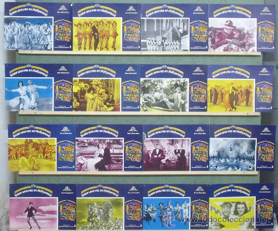 Cinema: PW79 ERASE UNA VEZ EN HOLLYWOOD ESPECTACULAR SET COMPLETO DE 16 FOTOCROMOS ORIGINAL ESTRENO