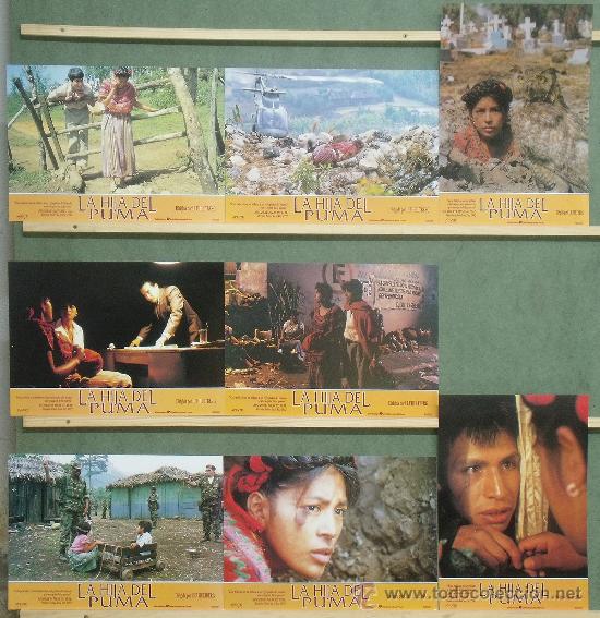 Cinema: PZ77 LA HIJA DEL PUMA ULF HULTBERG SET COMPLETO DE 8 FOTOCROMOS ORIGINAL ESTRENO