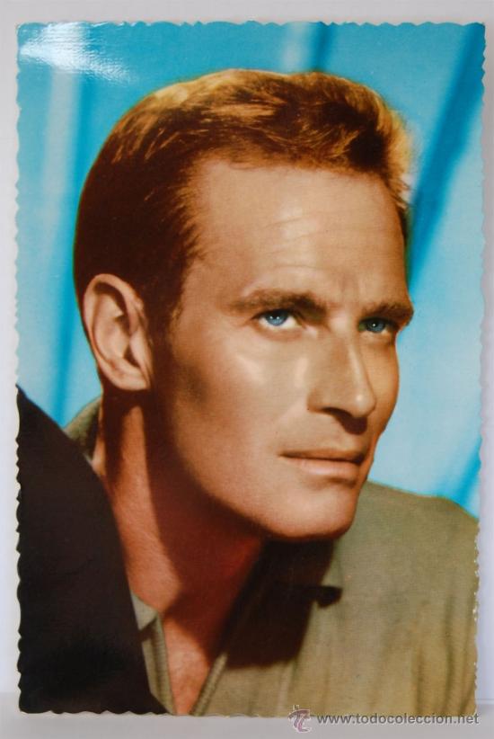 Cine: POSTAL CHARLTON HESTON FOTO BERMEJO