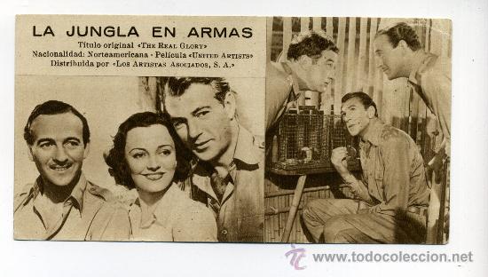Cine: LA JUNGLA EN ARMAS, con Gary Cooper. FICHA N&ordm;12.