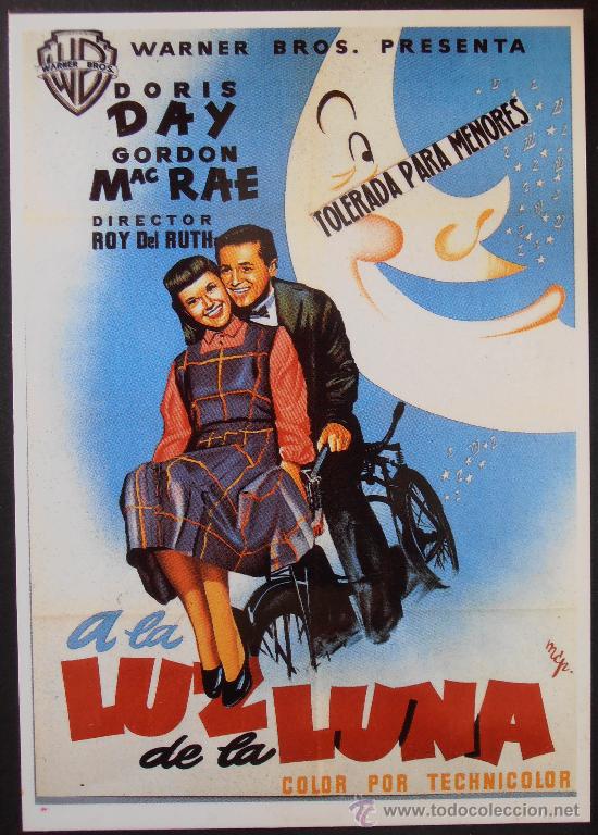 Cine: POSTAL SERIE SPANISH POSTERS 15X10,5 CM N&ordm; 81, A LA LUZ DE LA LUNA,DORIS DAY,GORDON MAC RAE