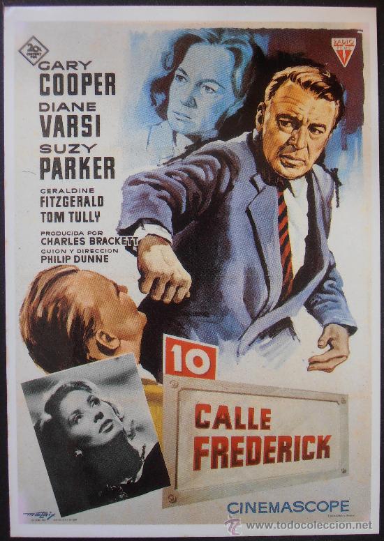 Cine: POSTAL SERIE SPANISH POSTERS 15X10,5 CM N&ordm; 200, CALLE FREDERICK,GARY COOPER,DIANE VARSI