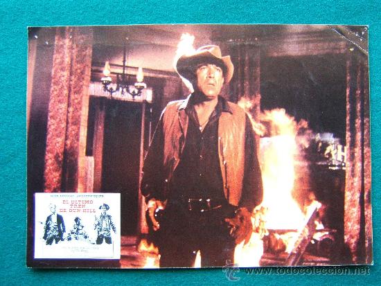 Cine: EL ULTIMO TREN DE GUN HILL - JOHN STURGES - KIRK DOUGLAS -ANTOHONY QUIN -LOBBY CARDS AFICHES- 1959 ?