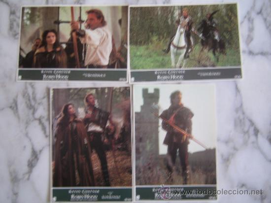 Cine: robin hood principe de los ladrones kevin costner 4 fotocromos originales estreno