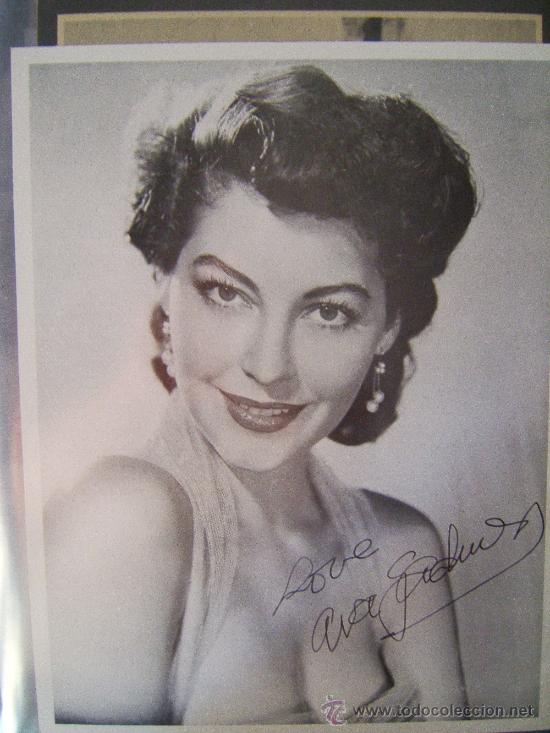 Cine: AVA GARDNER - FOTO CARTULINA 25 X 19 CM. - GRANDES MITOS N&ordm; 13 - 1985?