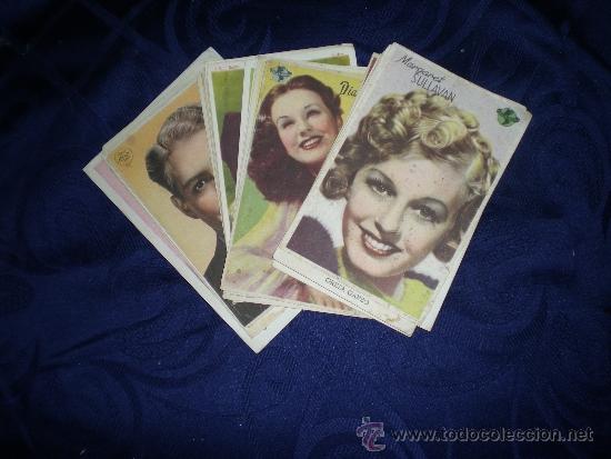 Cinema: MAS DE 30 CROMOS GRANDES DE ARTISTAS