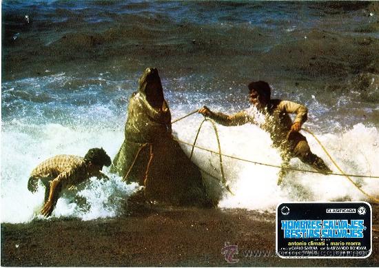 Cine: Lote de 11 fotocromos de la pel&iacute;cula Hombres salvajes, bestias salvajes Antonio Climati