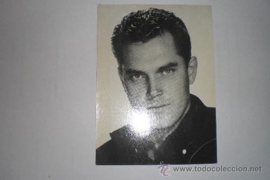Cine: JEFFREY HUNTER foto-ficha obsequio ROMANTICA