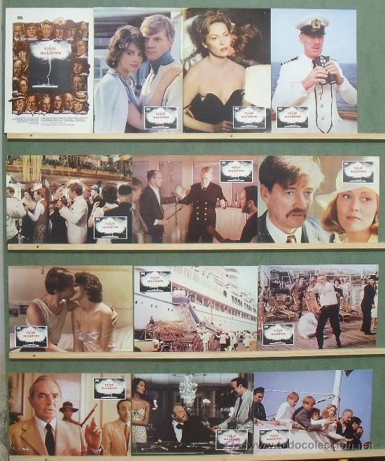 Cinema: RJ07 EL VIAJE DE LOS MALDITOS FAYE DUNAWAY JAMES MASON SET COMPLETO 13 FOTOCROMOS ORIGINAL ESTRENO