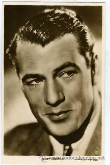 Cine: POSTAL CINE GARY COOPER PARAMOUNT PICTURES