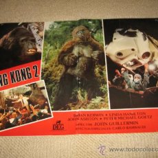 Cine: KING KONG 2, BRIAN KERWIN, LINDA HAMILTON, JOHN GUILLERMIN, 8 FOTOCROMOS, LOBBY CARDS, AVENTURAS. Lote 36470603