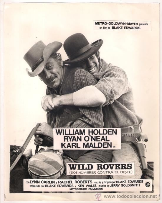 Cinema: RM69 DOS HOMBRES CONTRA EL OESTE WILLIAM HOLDEN RYAN O'NEAL MAQUETA FOTOMONTAJE ORIGINAL