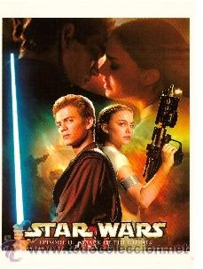 Cine: Postal La guerra de las galaxias (Star Wars): Anakin y Reina Amidala