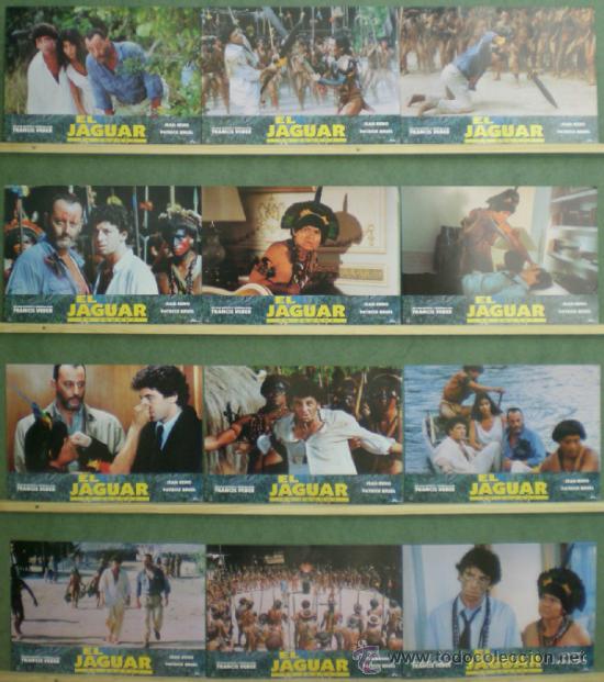 Cine: RQ47 EL JAGUAR JEAN RENO PATRICK BRUEL SET COMPLETO 12 FOTOCROMOS ORIGINAL ESTRENO