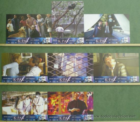 Cinema: RQ58 K-PAX KEVIN SPACEY JEFF BRIDGES MARY MCCORMACK SET COMPLETO 8 FOTOCROMOS ORIGINAL ESTRENO