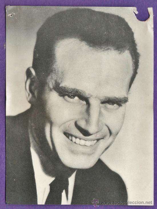 Cine: foto postal - charlton heston - foto-ficha de la revista romantica - a&ntilde;os 60