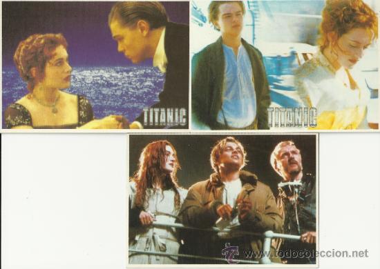 Cine: lote postales titanic-leonardo di caprio