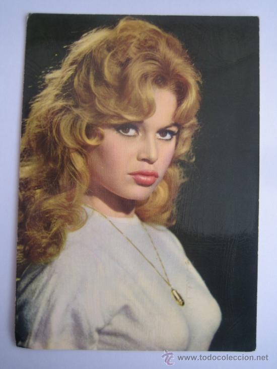 Cine: brigitte bardot - postal original antigua