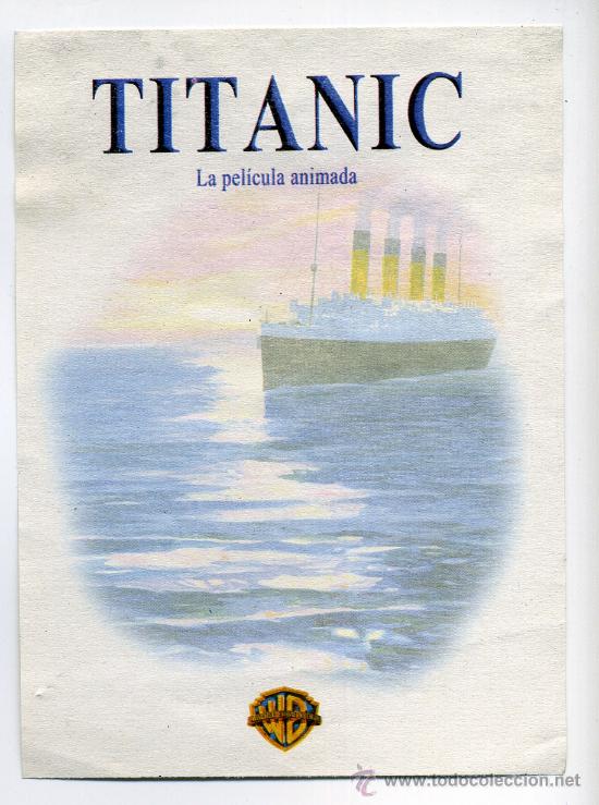 Cine: TITANIC, dibujos animados.