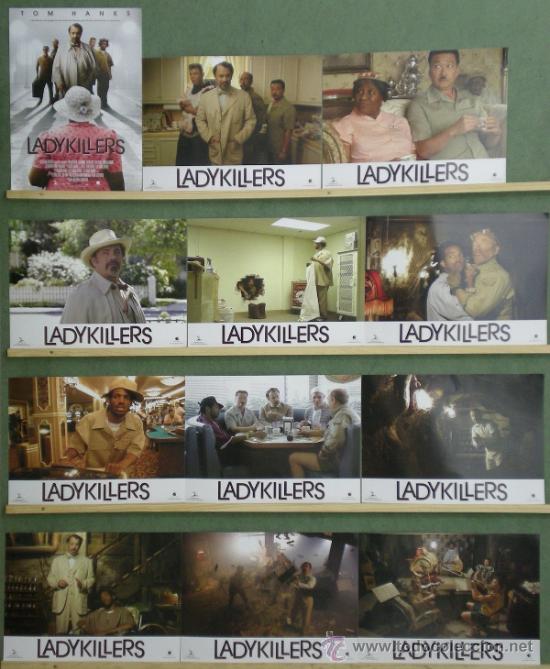 Cinema: RZ34 LADYKILLERS TOM HANKS JOEL ETHAN COEN SET COMPLETO 12 FOTOCROMOS ORIGINAL ESTRENO