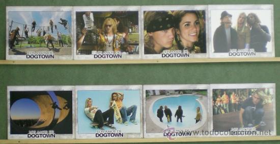 Cinema: RZ56 LOS AMOS DE DOGTOWN HEATH LEDGER  SET COMPLETO 8 FOTOCROMOS ORIGINAL ESTRENO