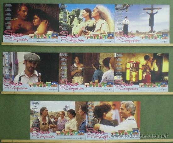Cinema: RZ58 SEXO POR COMPASION ALEX ANGULO SET COMPLETO 8 FOTOCROMOS ORIGINAL ESTRENO