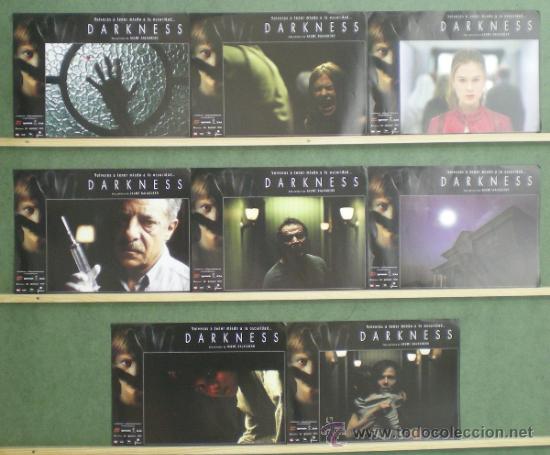 Cine: RZ67 DARKNESS JAUME BALAGUERO TERROR SET COMPLETO 8 FOTOCROMOS ORIGINAL ESTRENO