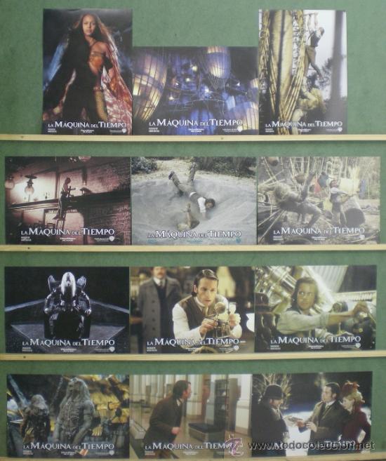 Cinema: RZ96 LA MAQUINA DEL TIEMPO HG WELLS GUY PEARCE SET COMPLETO 12 FOTOCROMOS ORIGINAL ESTRENO