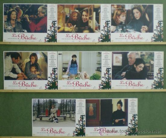 Cinema: RZ99 LA BUCHE CHARLOTTE GAINSBOURG EMMANUELLE BEART SET COMPLETO DE 8 FOTOCROMOS ORIGINAL ESTRENO