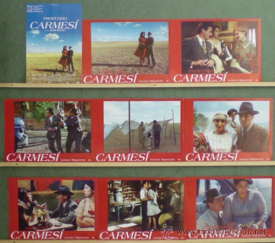 Cinema: TH62 PROFUNDO CARMESI ARTURO RIPSTEIN SET 8 FOTOCROMOS GUIA ORIGINAL ESTRENO
