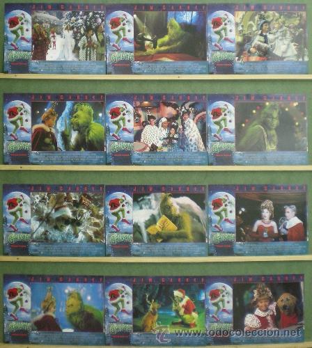 Cinema: TL63 EL GRINCH JIM CARREY RON HOWARD SET COMPLETO 12 FOTOCROMOS ORIGINAL ESTRENO