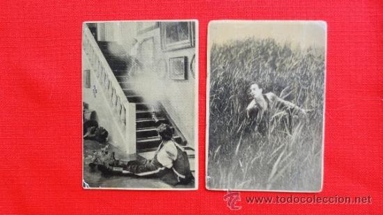 Cine: Miguel strogoff o el correo del Zar, Gaumont, Ivan Mosj Natalia Kovanko, lote 2 cromos a&ntilde;os 20 Mundi