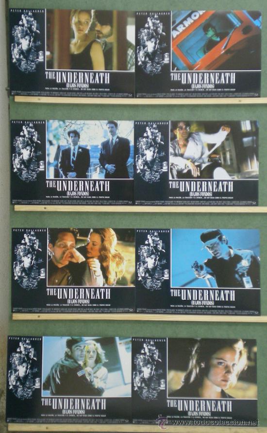 Cinema: TL95  THE UNDERNEATH BAJOS FONDOS PETER GALLAGHER SET 8 FOTOCROMOS ORIGINAL ESTRENO