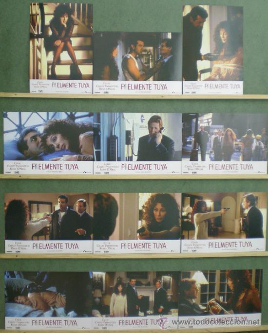 Cinema: TM14 FIELMENTE TUYA CHER CHAZZ PALMINTERI RYAN O'NEAL SET COMPLETO 12 FOTOCROMOS ORIGINAL ESTRENO